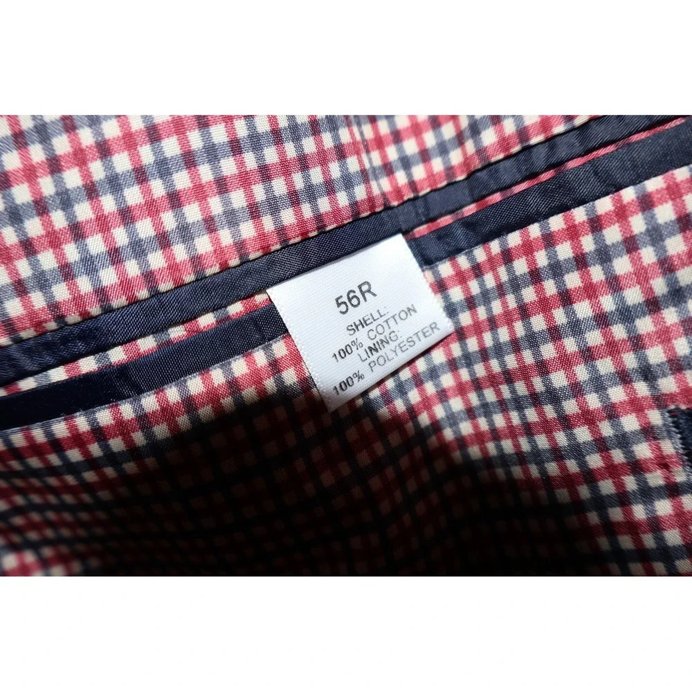 Saddlebred Sport Coat Men 56 Reg Red Corduroy 2Btn Single Vent Jacket Blazer